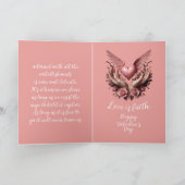 Liefde is Faith Valentine Kaart (Binnen)