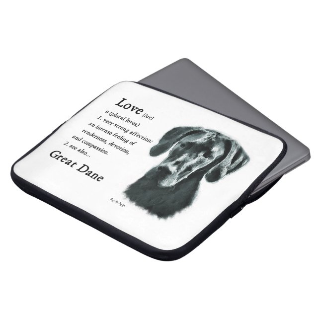 Liefde is fantastische krantencadeautjes laptop sleeve (Voorkant top)