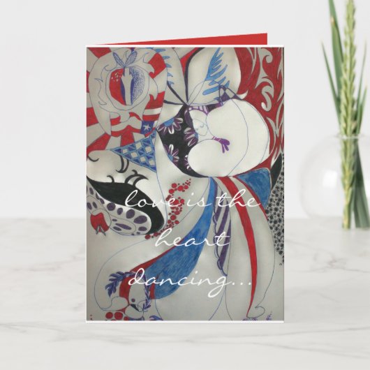 Liefde is feestdagen kaart (Voorkant)