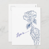 Liefde is.... feestdagenkaart (Voorkant / Achterkant)