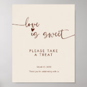 Liefde is fijn, neem een Poster van Treat Boho. (Voorkant)