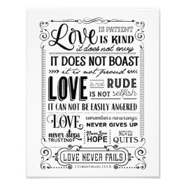 Liefde is ... foto afdruk