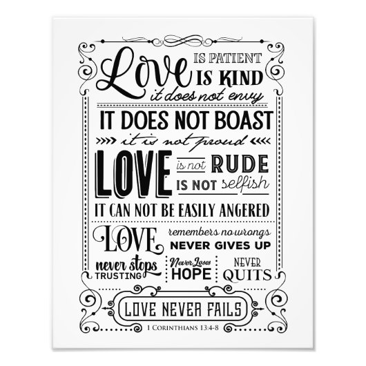 Liefde is ... foto afdruk (Voorkant)