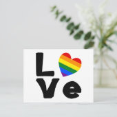Liefde is gay briefkaart (Staand voorkant)