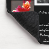 liefde is geduld , liefde is aardig voor bloemen m muismat (Hoek)