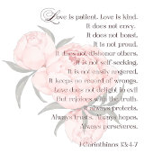 Liefde is geduldig - 1 Korintiërs 13:4-7 Trouwen Bedankdoosjes