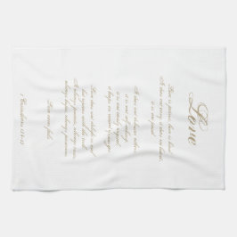 Liefde is geduldig | 1 Korintiërs 13 | Elegant ivo Theedoek