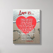 Liefde is geduldig - 1 Korintiërs 13 Trouw Canvas Afdruk (Voorkant)