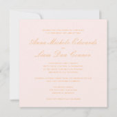 Liefde is geduldig... blozen en gouden kalligrafie kaart (Achterkant)