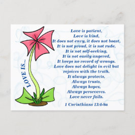 LIEFDE IS geduldig Briefkaart