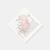 Liefde is geduldig - Bruiloftsservetten met Schrif Servet (Hoek)