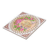 Liefde is geduldig Christelijk Kruis tegel Tegeltje (Zijkant)