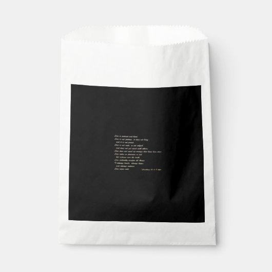 Liefde is Geduldig Eenvoudig Inspirerend Ontwerp Bedankzakje (Voorkant)