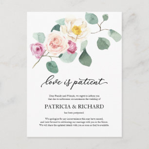 Liefde Is Geduldig Eucalyptus Huwelijksuitstel Briefkaart