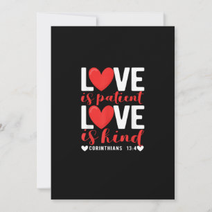 Liefde Is Geduldig Grappig Christelijk Hart Valent Feestdagenkaart