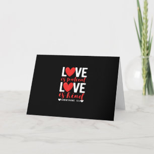 Liefde Is Geduldig Grappig Christelijk Hart Valent Kaart