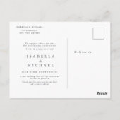 Liefde is geduldig groen bruiloft uitstel briefkaart (Achterkant)