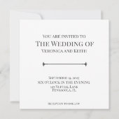 Liefde is geduldig - huwelijksuitnodiging kaart (Achterkant)