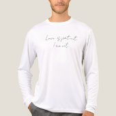 Liefde is geduldig. Ik niet. Tri-Blend Shirt (Voorkant volledig)
