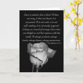 Liefde is geduldig... kaart (Gele Bloem)