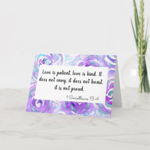 Liefde is geduldig kaart