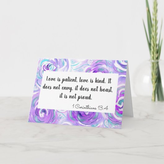 Liefde is geduldig kaart (Voorkant)