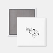 Liefde is Geduldig Kalme Esthetiek Magneet (Voorkant / Achterkant)