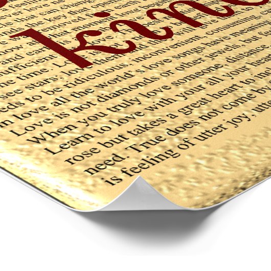 liefde is geduldig - kunst poster (Hoek)