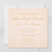 Liefde is geduldig. Licht goud kalligrafie hart. Kaart (Achterkant)