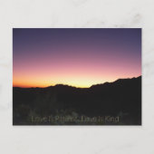 Liefde is geduldig... Liefde is aardig. Briefkaart (Voorkant)