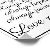 Liefde is geduldig, liefde is aardig poster (Hoek)