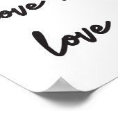 Liefde is geduldig, Liefde is een Inspirerend cita Poster (Hoek)