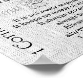 Liefde is geduldig, Liefde is een persoonlijke opt Poster (Hoek)