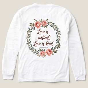Liefde Is Geduldig, Liefde Is Vriendelijk Bijbel T Tri-Blend Shirt