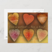 Liefde is geduldig, liefde is vriendelijk briefkaart (Voorkant / Achterkant)