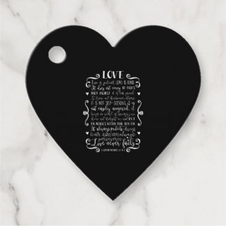 Liefde is Geduldig Liefde is Vriendelijk Christeli Bedankjes Labels