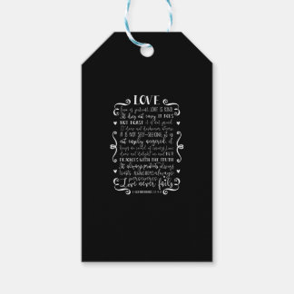 Liefde is Geduldig Liefde is Vriendelijk Christeli Cadeaulabel
