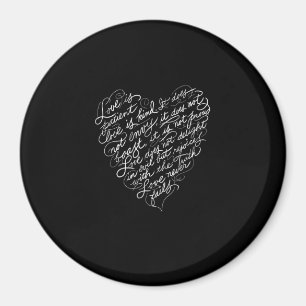 Liefde Is Geduldig Liefde Is Vriendelijk Christeli Magneet