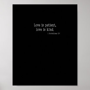 Liefde is Geduldig Liefde is Vriendelijk Christeli Poster