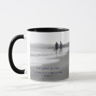 Liefde is Geduldig Liefde is Vriendelijk Cor 13:4 Mok