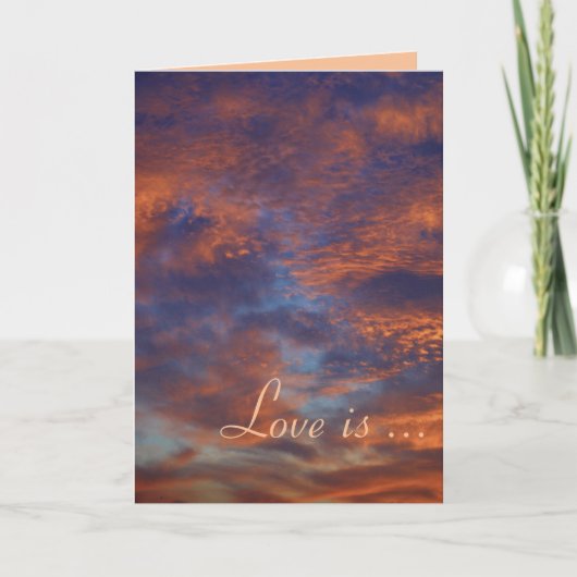 Liefde is geduldig, liefde is vriendelijk - Kaart (Voorkant)