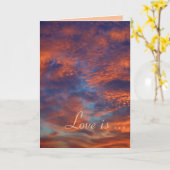 Liefde is geduldig, liefde is vriendelijk - Kaart (Gele Bloem)