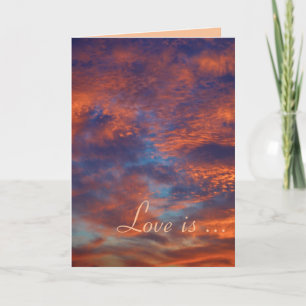 Liefde is geduldig, liefde is vriendelijk - Kaart