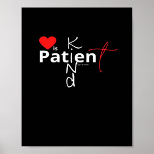 Liefde is Geduldig Liefde is Vriendelijk Klassiek Poster
