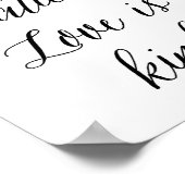 Liefde is geduldig, Liefde is vriendelijk - Poster (Hoek)