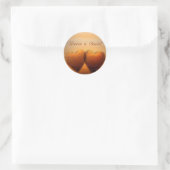 Liefde is geduldig - liefde is vriendelijk ronde sticker (Tas)