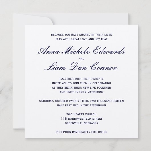 Liefde is geduldig.. marjoen en zilveren kalligraf kaart (Achterkant)