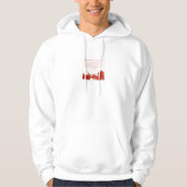 Liefde is Geduldig Rode Roos Hoodie (Voorkant)