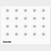 Liefde Is Geduldig Schoon Design Ronde Sticker (Vel)