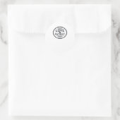 Liefde Is Geduldig Schoon Design Ronde Sticker (Tas)